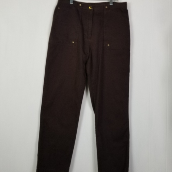 Lauren Ralph Lauren brown pants sz 12 - Picture 2 of 4